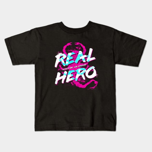 Real Hero Kids T-Shirt by Stationjack